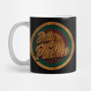 Circle Retro Dolly Parton Mug